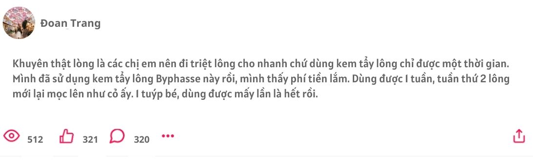 kem tẩy lông byphasse, kem tẩy lông byphasse review, kem tẩy lông byphasse có tốt không, cách sử dụng kem tẩy lông byphasse, cách dùng kem tẩy lông byphasse