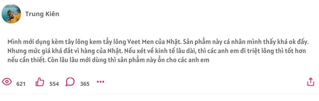 Kem tẩy lông cho nam, Kem tẩy lông Veet cho nam, Kem tẩy lông Veet Nhật Bản, Kem tẩy lông Veet Men cho nam giới Nhật Bản